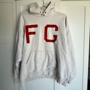 Fear of God Gray V-Neck Sweater with Fine Knit Texture